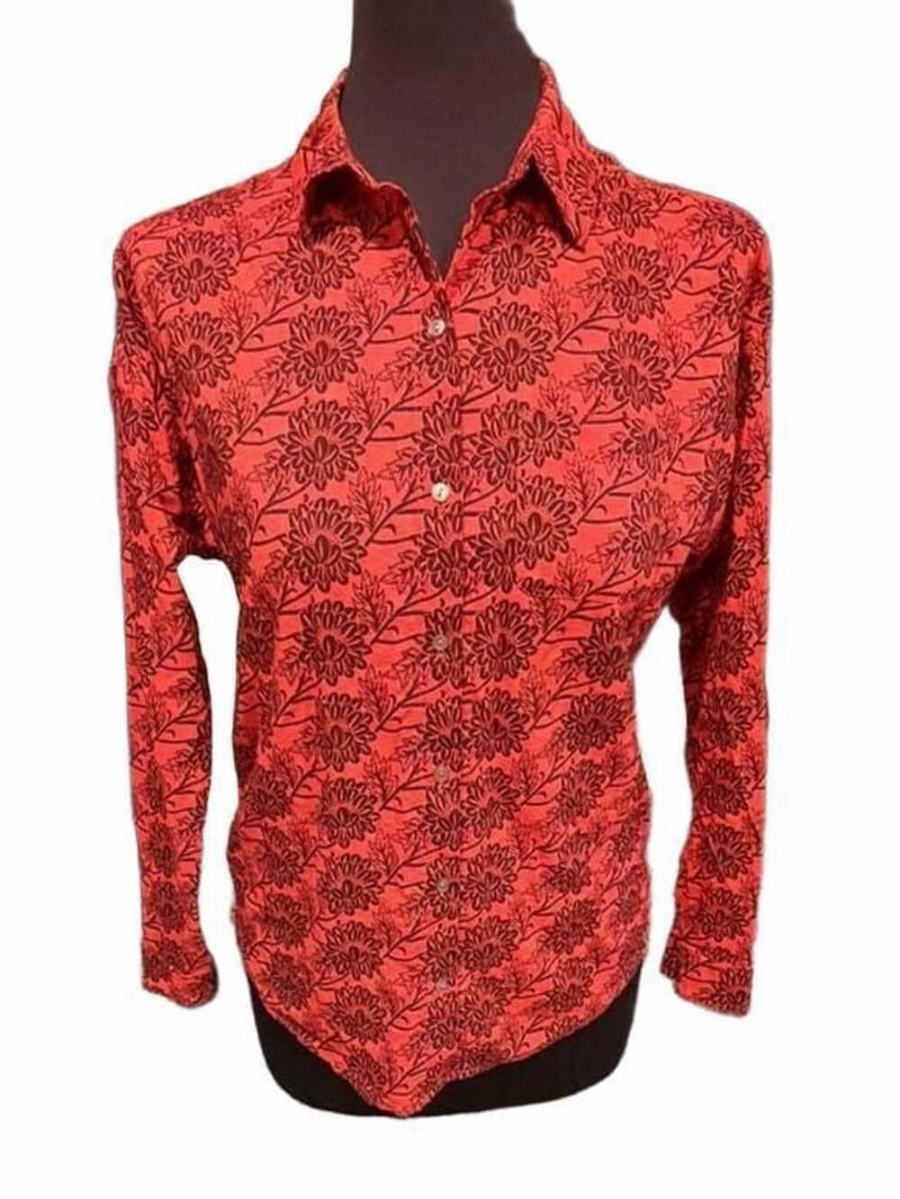 Scotch & Soda Maison Scotch Holiday Shirt Size S Les Tropiques Floral Blouse
